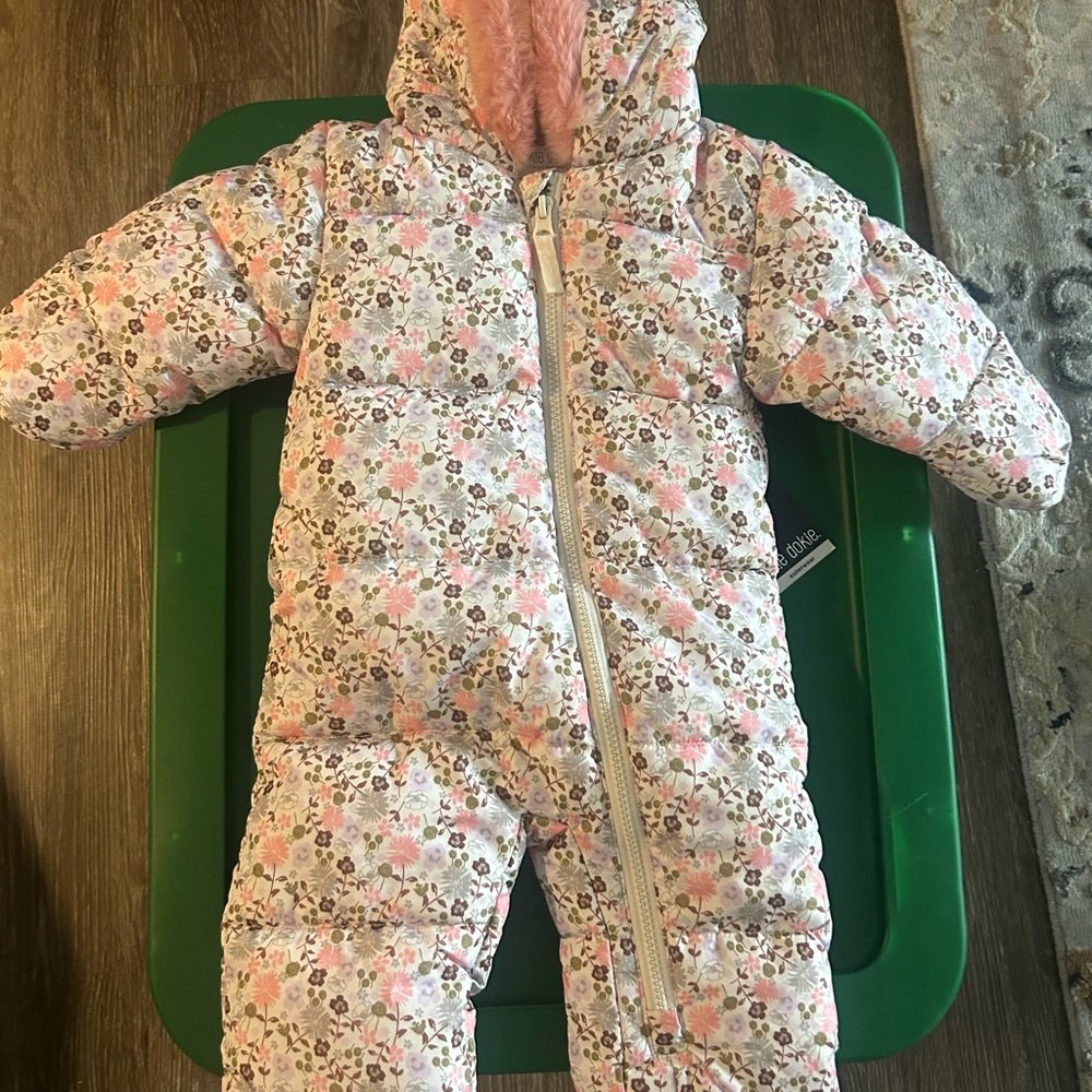 Floral Baby Snowsuit